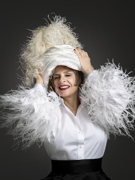 Patti LuPone wearing white